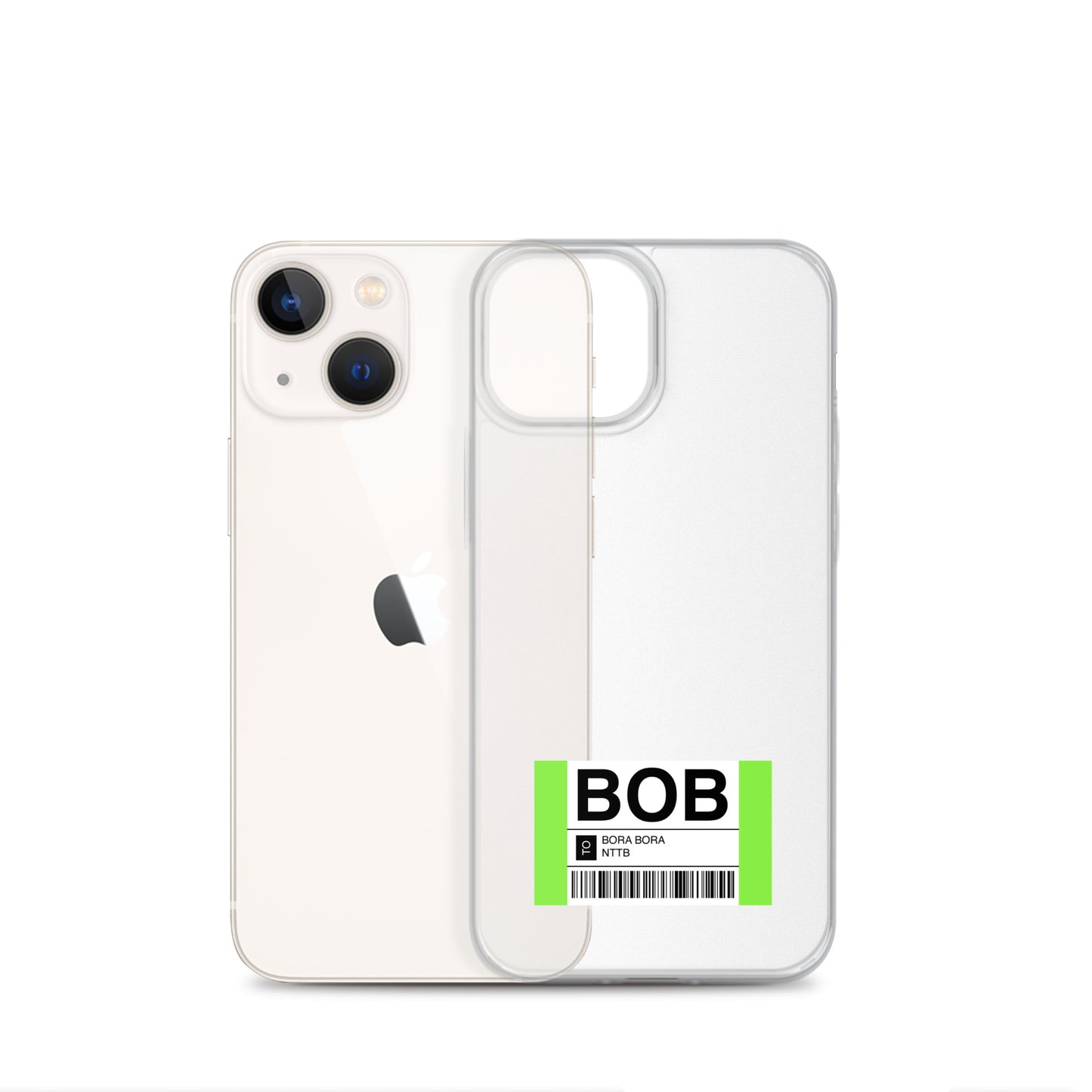 iPhone Case Clear Bora Bora BOB